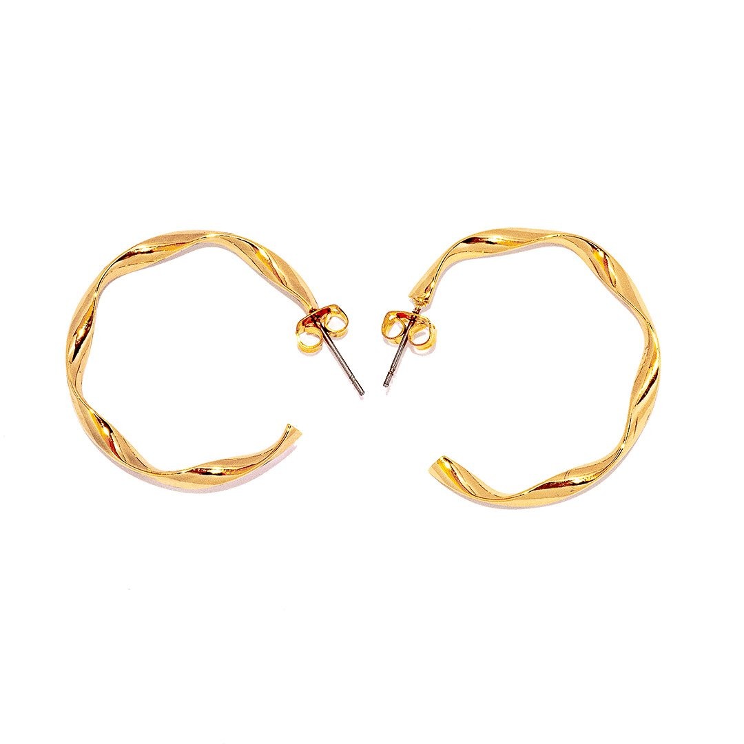Roxy Earrings Gold and Silver - Earrings, Ruby Collection SS '20 - Roxy Earrings Gold and Silver - ANNABO Online Store
