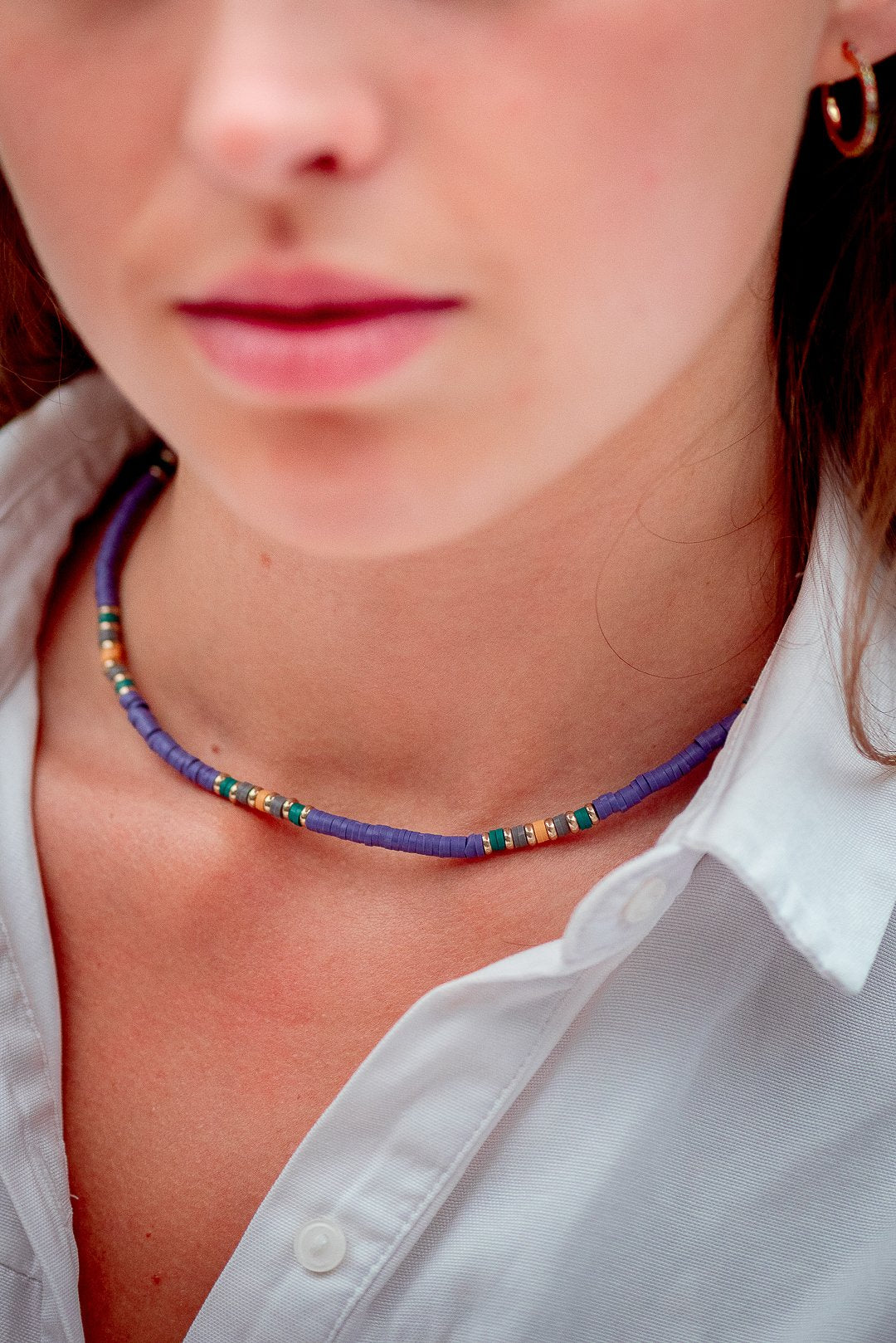 Classy Sassy Colourful Choker Necklace - necklaces, Necklaces Colored, Sale - Classy Sassy Colourful Choker Necklace - ANNABO Online Store